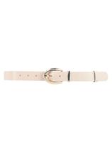 Cinto Via Lessa Elda Feminino Couro Off White