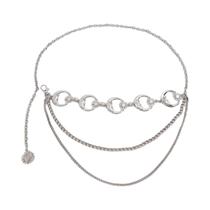 Cinto Vintage De Corrente Dourada Goth Com Lua Para Mulheres, Cinto De Metal De Alta Qualidade Com