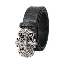 Cinto Vintage Retro De Couro PU Preto Para Homens E Mulheres Estilo Boêmio Fivela Oca Moda Punk Rock