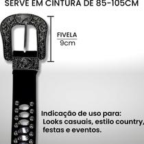 Cinto Western Feminino Country Com Fivela Cowgirl Elegante