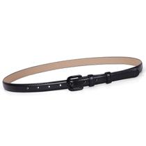 Cinto WHIPPY feminino Skinny Leather com fivela preta