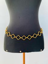 Cintos corporais de corrente bodychain folheado ouro e prata