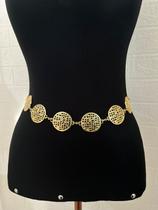 Cintos corporais de corrente bodychain folheado ouro e prata Cintos corporais de corrente bodychain folheado ouro e prata