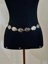 Cintos corporais de corrente bodychain folheado ouro e prata Cintos corporais de corrente bodychain folheado ouro e prata
