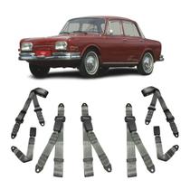 Cintos Estático Cinza Fusca Zé do Caixão 3 Pontos Abdominal