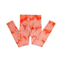 Cintura Alta Sem Costura Tie Dye Push up Yoga Leggings Para Mulheres Controle De Barriga Treino