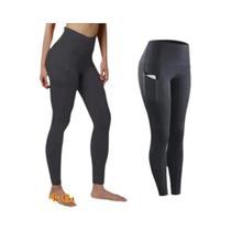 Cintura Alta Yoga Leggings Mulheres Controle De Barriga Ruched Booty Bolso Sem Costura Ginásio