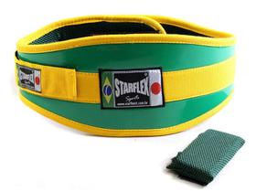 Cinturão de Exercícios Amarelo e Verde - Tamanho: M