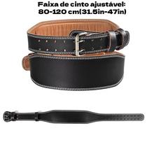 Cinturão de Musculação em Couro Premium para Treinamento, Levantamento de Peso, Exercício Funcional