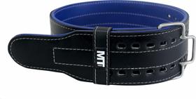 Cinturão material ecológico Preto Com Azul - Pro Trainer