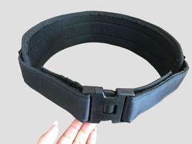 Cinturão militar com proteção coluna tecido n.a cordura preto
