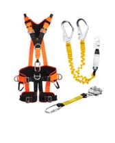Cinturão Paraquedista 7 Pontos + Talabarte Duplo Em Y com ABS e Trava quedas CA 47386 Cinturão Paraquedista 7 Pontos + Talabarte Duplo Em Y com ABS e Trava quedas CA 47386
