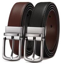 Cinturón CHAOREN de cuero reversible para hombre, estilo elegante