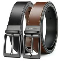 Cinturón CHAOREN de Cuero Reversible para Vestir para Hombre, Estilo Elegante