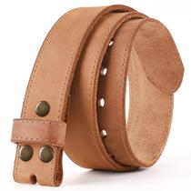 Cinturón de Cuero NPET para Hombre de Piel Completa Vintage, 3.8 cm de Ancho con Broche
