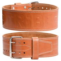 Cinturón de Levantamiento Tribe Lifting de Cuero Premium 5mm Marrón