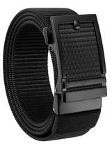 Cinturón de Nylon con Trinquete CHAOREN 3.5 cm Negro con Hebilla Ajustable Cinturón de Nylon con Trinquete CHAOREN 3.5 cm Negro con Hebilla Ajustable