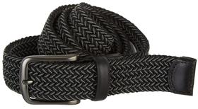 Cinturón Perry Ellis Tejido con Detalles en Cuero Elástico Gris Grande Cinturón Perry Ellis Tejido con Detalles en Cuero Elástico Gris Grande