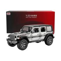 Cinza Escala 1:22 Modelo De Carro De Brinquedo Fundido Em Liga De Metal Veículo Wrangler Para