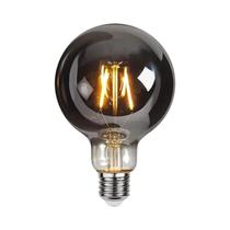 Cinza Esfumaçado Quente LED E27 ST64 Regulável 4W Espiral Filamento Lâmpada Retrô Vintage Decorativa