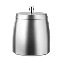 Cinzeiro Automático De Aço Inoxidável À Prova De Vento De Grande Capacidade Com Tampa Para Casa,