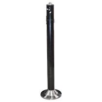 Cinzeiro bituqueira pedestal em inox preto - MARFIMETAL WEB