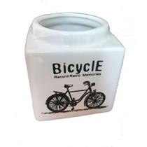 Cinzeiro Cerâmica Com Tampa E Reservatório Bike Cinzeiro Cerâmica Com Tampa E Reservatório Bike