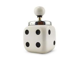 Cinzeiro Ceramica Com Tampa E Reservatório Branco