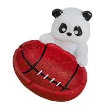 Cinzeiro Cute Panda Resin Smoking Cinzeiro com design de futebol Cinzeiro Cute Panda Resin Smoking Cinzeiro com design de futebol