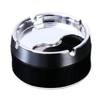 Cinzeiro de Aço Inoxidável à Prova de Vento - Tampa Engrossada e Design Elegante