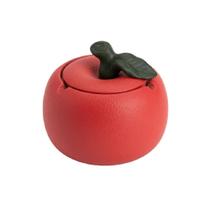 Cinzeiro De Cerâmica Apple À Prova De Vento, À Prova De Cinzas, Mesa De Centro Doméstica Com Tampa,