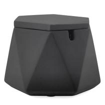 Cinzeiro de concreto FREELOVE com tampa para cigarros (cinza escuro)