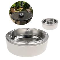 Cinzeiro de Metal 11cm Redondo Resistente Luxuoso