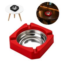 Cinzeiro de Metal Premium de Mesa Decorativo