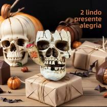 Cinzeiro De Resina Gótico Para Fumar, Caveira, Decoração De Halloween, Enfeites De Mesa Para Casa,