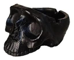 Cinzeiro de Resina Pequeno modelo Cranio - Caveira Black