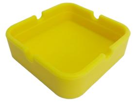 Cinzeiro de Silicone Quadrado Não Queima Não Quebra Resistente Em Borracha