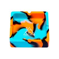 Cinzeiro De Silicone Quadrado Squadafum Tie Dye