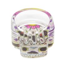 Cinzeiro de Vidro Caveira Mexicana Cruz & Flores Cinzeiro de Vidro Caveira Mexicana Cruz & Flores