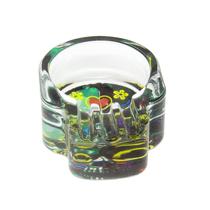 Cinzeiro de Vidro Caveira Mexicana Flores Cinzeiro de Vidro Caveira Mexicana Flores