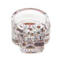 Cinzeiro de Vidro Caveira Mexicana Flores & Rosas Cinzeiro de Vidro Caveira Mexicana Flores & Rosas