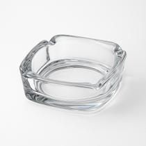 Cinzeiro de Vidro Clássico Quadrado com 4 Apoios 8,5 cm