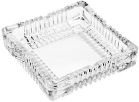 CINZEIRO DE VIDRO LISTRAS TRANSPARENTE 15X15cm