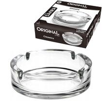 Cinzeiro de vidro redondo glass 11cm de ø na caixa - ORIGINAL LINE