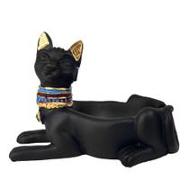 Cinzeiro Egipcio Deus Bastet Enfeite Resina Decorativo - Shop Everest