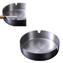 Cinzeiro em Inox Redondo Resistente Bar Restaurante