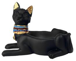 Cinzeiro Grande Gato Egipcio De Resina
