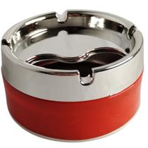 Cinzeiro Inox Com Tampa Giratoria Anticheiro Anti Fumaça