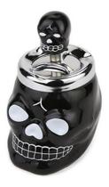 Cinzeiro Inteligente Em Cerâmica Caveira Preta Cinzeiro Inteligente Em Cerâmica Caveira Preta