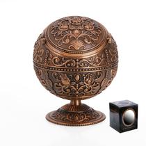 Cinzeiro JKR Vintage à prova de vento com tampa de mesa portátil de metal Cinzeiro JKR Vintage à prova de vento com tampa de mesa portátil de metal